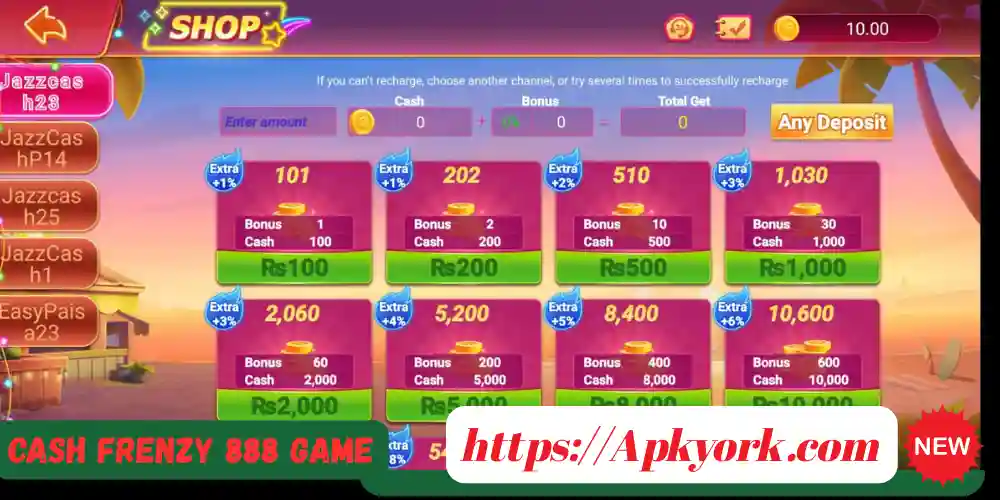 Cash Frenzy 888 Game